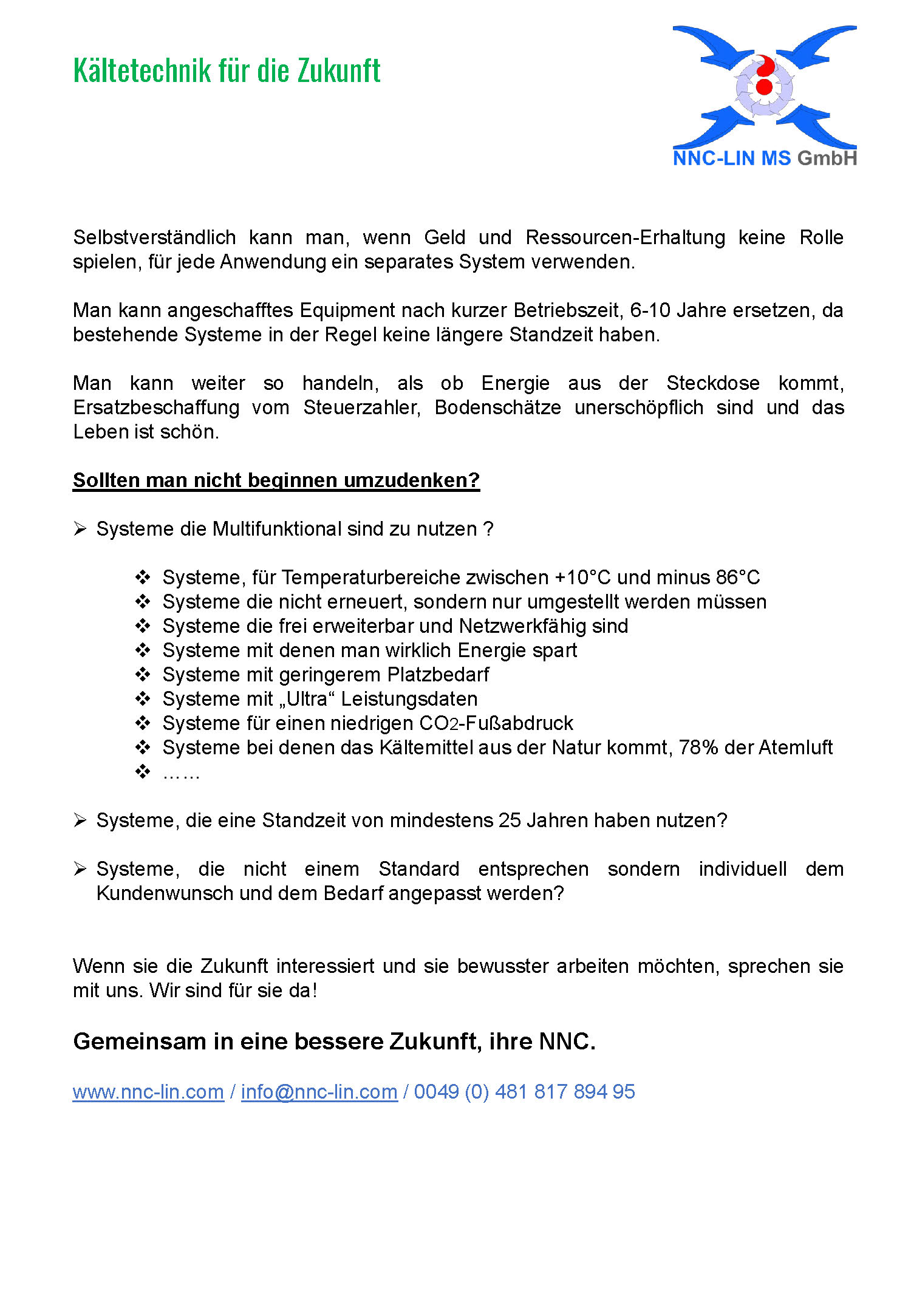 Kältetechnik im Vergleich